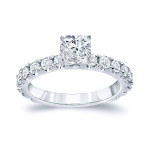Crown Your Love with Yaffie Certified Cushion Cut Diamond Ring