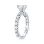 Certified Round Diamond Engagement Ring - Yaffie Platinum 1 3/4ct TDW