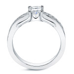 Certified Round Diamond Bridal Ring Set with 1/2ct TDW by Yaffie Platinum