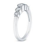 Stunning Yaffie Platinum Bezel Diamond Ring with 1/2ct TDW