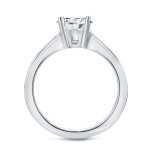 Princess Cut Yaffie Platinum Engagement Ring with a Stunning 1ct TDW Diamond