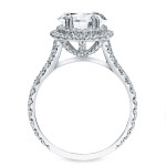 Yaffie Platinum 2ct TDW Double Halo Engagement Ring with Certified Diamonds