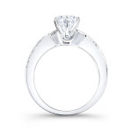 Certified Braided Bridal Ring Set with Round-cut Diamonds - Yaffie Platinum 4/5ct TDW