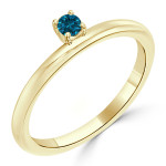 Shine Bright With Yaffie Women Blue Diamond Engagement Ring