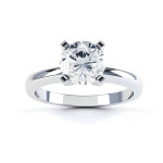 4-Prong Solitaire Engagement Ring with Yaffie Gold and 1/10ct TDW Round Diamond