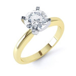 Sparkling Solitaire Engagement Ring with Yaffie Gleaming 1/5ct TDW Round Diamond