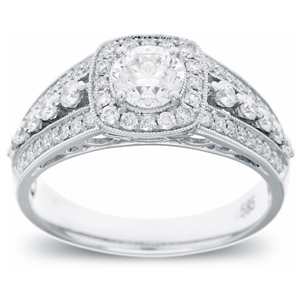 Sparkling Love: Yaffie 0.99ct TDW White Gold Diamond Engagement Ring