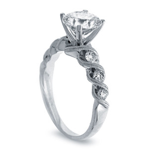 Vintage Beauty: Yaffie White Gold Diamond Engagement Ring (1ct TDW)