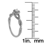Engage with Elegance: Yaffie White Gold Halo Diamond Ring
