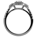 Yaffie Double Halo Diamond Engagement Ring in White Gold (7/8ct TDW)