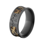 Yaffie ™ Made to Order Zirconium Ring in RealTree Max 5 Camo and Black