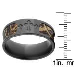 Yaffie ™ Made to Order Zirconium Ring in RealTree Max 5 Camo and Black