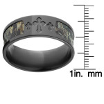 Timber Camo Zirconium Ring - Yaffie BZ RealTree design