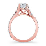 Rose Gold Diamond Ring with 1.33ct Total Diamond Weight by Yaffie