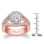 Sparkling Love: Yaffie Rose Gold Diamond Engagement Ring