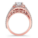 Sparkling Love: Yaffie Rose Gold Diamond Engagement Ring