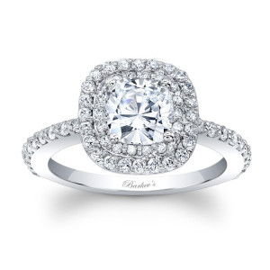Sparkling Yaffie White Gold Diamond Halo Ring - 1.4ct Total