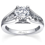 Sparkling Yaffie Diamond Engagement Ring in Luxurious White Gold