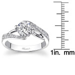 White Gold Round-cut Diamond Engagement Ring by Yaffie