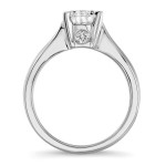 Yaffie White Gold Solitaire Diamond Engagement Ring: A Round-cut Beauty