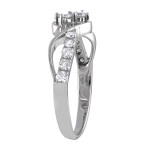 Yaffie White Gold 2-Stone Diamond Anniversary Ring with 1/2ct TDW