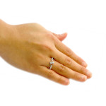 Yaffie White Gold 2-Stone Diamond Anniversary Ring with 1/2ct TDW 18ct Gold