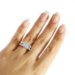 White Gold Diamond Bridal Set with 2 1/6 Total Carat Weight by Yaffie