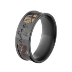 Yaffie Custom RealTree AP Camo Ring in Sleek Black Zirconium