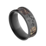 Yaffie Custom RealTree AP Camo Ring in Sleek Black Zirconium