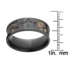 Yaffie Custom RealTree AP Camo Ring in Sleek Black Zirconium