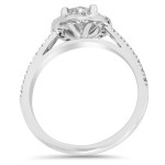 Sparkling Yaffie Bliss Wedding Ring with 1 ct TDW Diamond in White Gold