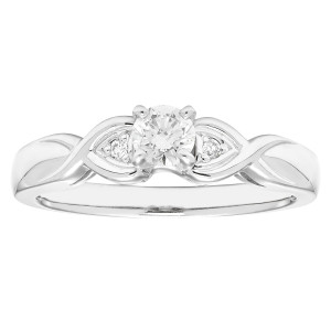 White Gold Diamond Ring by Yaffie Diamonds, Featuring 1/4ct of Total Diamond Weight