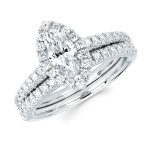 Bridal Bliss: Yaffie Diamonds Marquise White Gold Set, featuring 4/5ct of TDW Diamond Sparkle