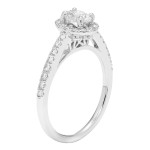 Yaffie Diamonds' Heavenly Halo Ring in White Gold with 5/6ct TDW Diamonds