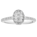 Yaffie Diamonds' Heavenly Halo Ring in White Gold with 5/6ct TDW Diamonds