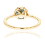 Sparkling 0.25 Ctw Yellow Diamond Engagement Ring with Natural Diamonds - Yaffie Brand New - Icy White Shade