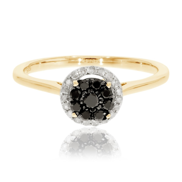 Yaffie ™ black diamond engagement ring: 0.31 carats of pure brilliance and custom-made just for you!