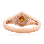 Introducing Yaffie Princess & Round Cognac Diamond Ring - 0.52 Carats