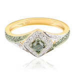 Introducing: Yaffie Princess & Round Green Diamond Engagement Ring feat. 0.52ct Shimmer