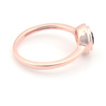 Yaffie ™ Unique Creation: 0.75 Carat Real Black Diamond Engagement Ring