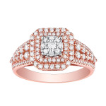 Introducing Yaffie Fresh 0.77ct Natural G-H/SI1 Round Diamond Engagement Ring - In White Gold