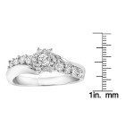 Unleash Love Brilliance with Yaffie White Gold Engagement Ring, 5/8ct TDW