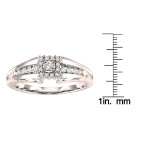Yaffie White Gold Diamond Engagement Ring with 1/5 Carat Total Diamond Weight