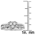Yaffie Sterling Silver 1/2ct TDW Diamond Heart Promise Ring