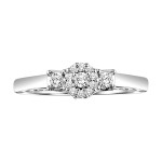Dazzling Yaffie Promise Ring with 1/5ct TDW Sterling Silver Diamonds.