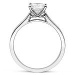 Round Forever Brilliant Moissanite Solitaire Ring in White Gold by Yaffie Charles & Colvard - 1ct DEW