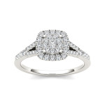 Gorgeous Yaffie Gold Diamond Cushion Engagement Ring - 0.5ct TDW!