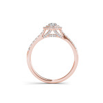 Brilliantly Crafted Yaffie Gold Double Halo Diamond Engagement Ring with 1/2ct TDW