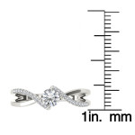 Sparkling Yaffie Gold Half Carat Diamond Engagement Ring