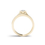 Gold Yaffie Bridal Set with a Stunning 1/2ct Diamond Solitaire